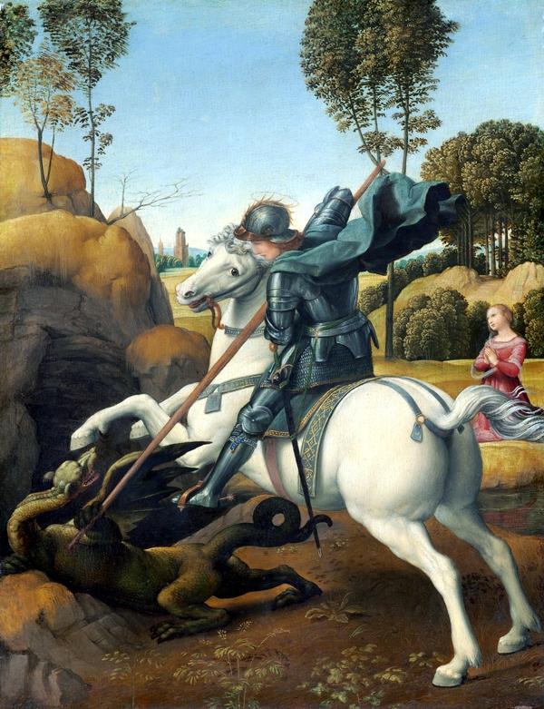 San Jorge y el Dragón, Rafael